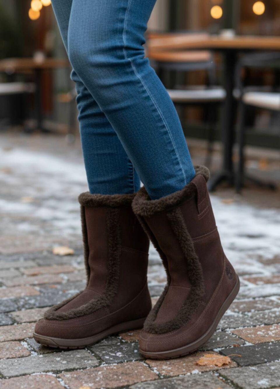 TIMBERLAND Mukluk Faux Fur Pull-On Winter Boots Size 7.5